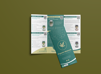 Organic Trifold Brochure Design adobe illustrator adobe photoshop brochure design business flyer creative flyer design flyer flyer design illustration logo trifold trifold brochure ui