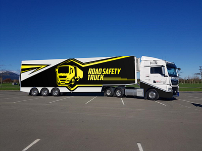 Road Safety Truck Wrap Design