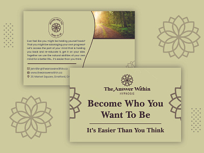 The Answer Within Postcard Design