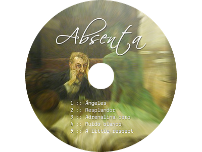 Absenta - 2009 EP (CD label) branding graphic design