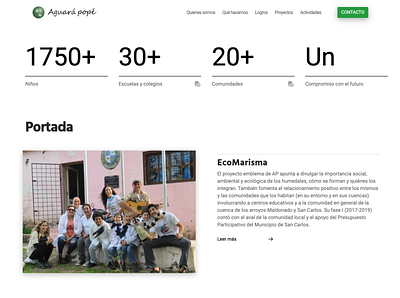 Aguara Pope Website (screenshot #2) design website
