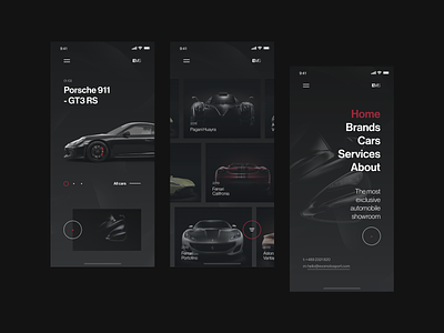 Evomotosport Mobile Design app clean dark design real project simple ui ux web design wolinger