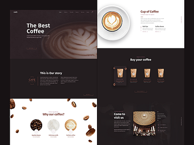 Cafe Website concept