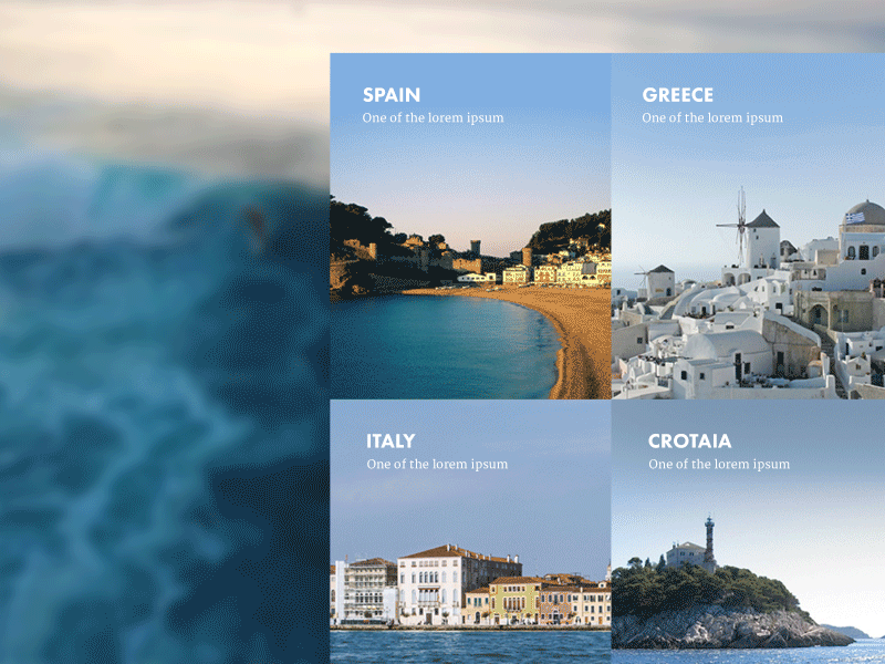 Summer Vibes cards clean design holiday simple summer ui web website
