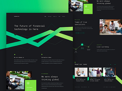 Nakamoto Dark clean dark design fintech green interface simple ui ux web web design