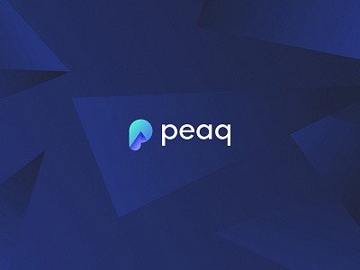 Peaq clean dark design fresh identity logo shape simple symbol visual