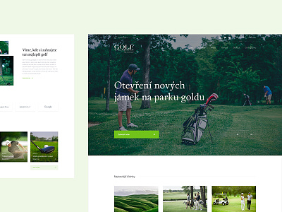 Golf Vacations clean czech design real project simple ui ux web web design wolinger work