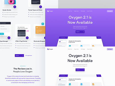 Oxygen Webdesign clean design fresh purple real project simple ui ux web web design website white wolinger wordpress
