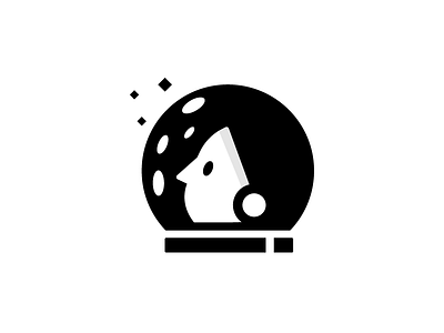 Moon logo astronaut avatar brand branding identity illustration logo logo design moon vector