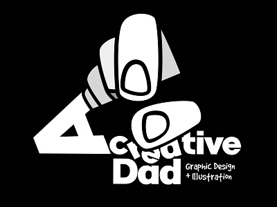 A creative Dad branding design drawing graphic design illustration illustrator logo per vector