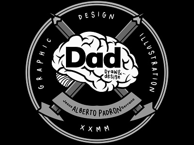 Draw and design. The Dad Badge