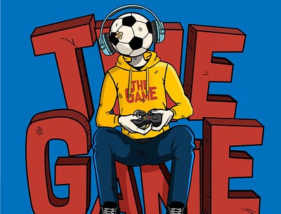 The Game never ends ( Football version ) ball chilling gamer gaming head soccer