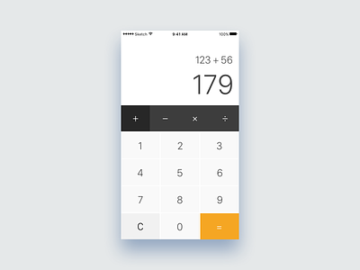daily UI #004 - Calculator dailyui