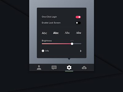 daily UI #007 - Settings