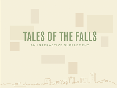 Tales of the Falls app design greenville illustration interactive local map park