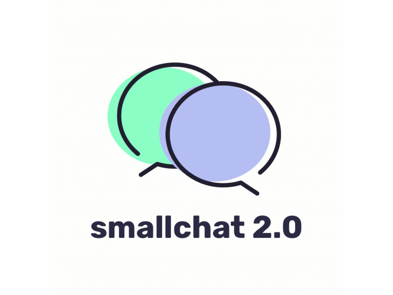 Smallchat 2.0 animation branding illustraion logo messaging product slack