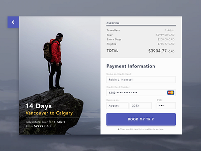 Credit Card Checkout: Outdoor Adventure Theme