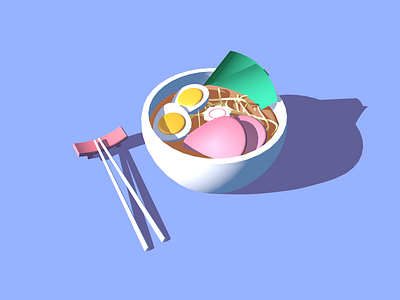 3D Ramen 3d 3dfordesigners cinema 4d ramen vr