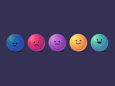 Moody Marbles 3d adobe illustrator balls emoji emotions illustration marbles spheres texture