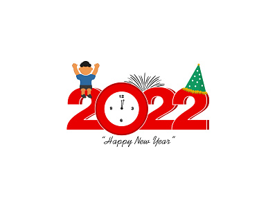 Happy New Year 2022 adobe illustrator char character character design design dribbble firework happy day hope new year time