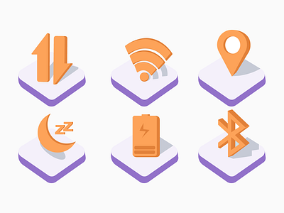 Mobile Icon Isometric 📱 android connections icon illustration ios isometric mobile mobile design mobile icon ui