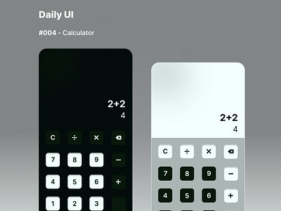 #DailyUI Day 4 - Calculator