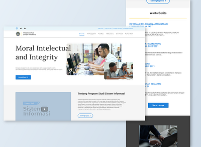 Faculty Landing Page Exploration (Personal Project) graphic design typography ui