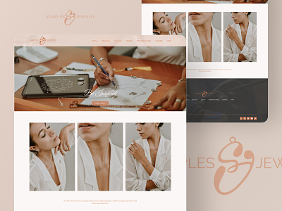 Samples.Jewelry branding logo ui website