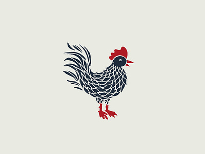 Poulette australia chicken design illustration logo poulette restaurant rotiesseie