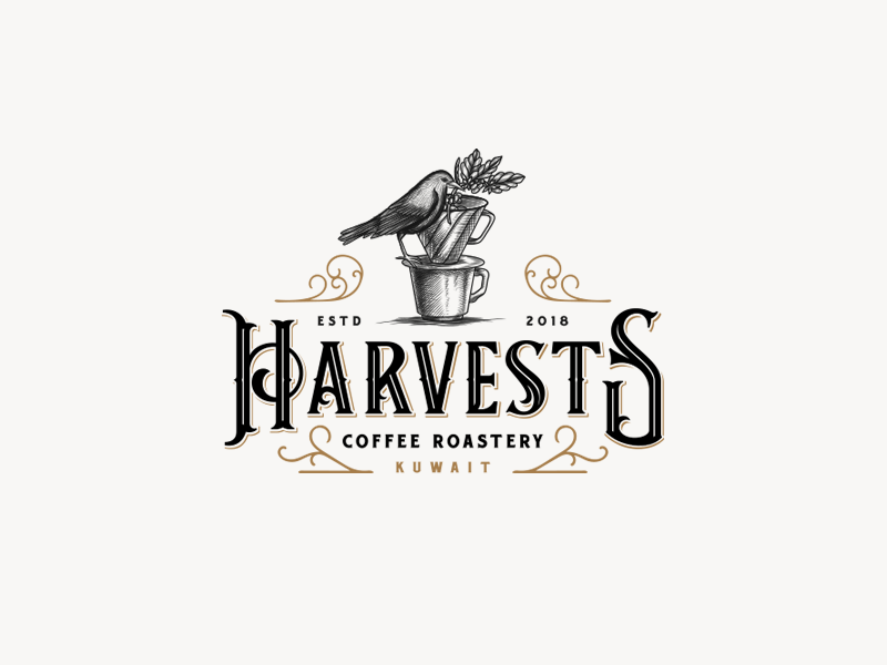 Harvest Coffee Roastery Logo by Ceren Burcu Turkan on Dribbble