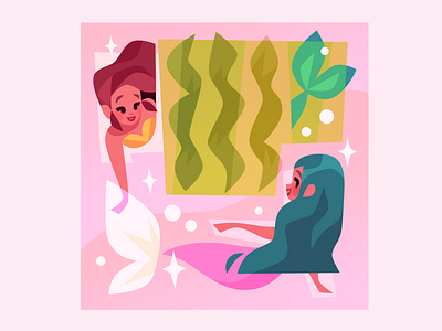 Mermaids! illustration mermaid mermay vector