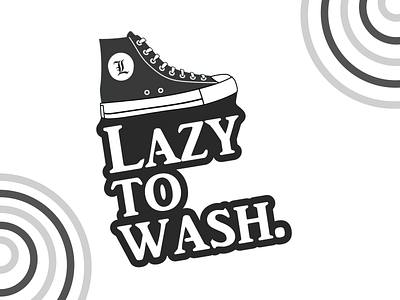 Sticker Design - Lazytowash branding graphic design logo