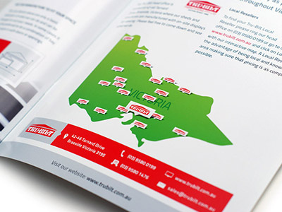 Brochure Map brochure contact design graphic information locations map print tabs