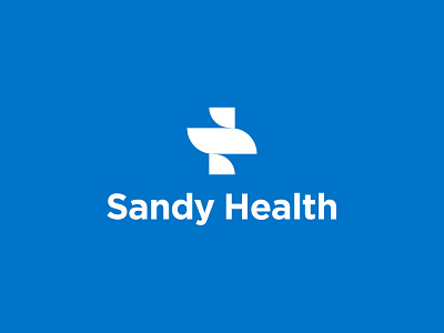 Sandy Health Logo Design clever health health care healthcare hospital logo design logotype medical monogram unique