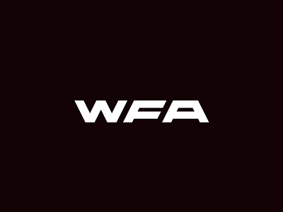 WFA - Fitness Australia Logo Design australia branding custom design fitness gym lettering logo logotype melbourne monogram online store sport store strong type