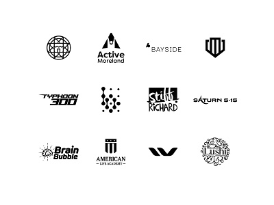 Logo Folio Collection - Black & White (4) branding branding design business company design graphic design letter logo logo design logotype monogram print type typography unique