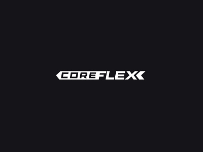 Coreflex Logotype arrow backpack bold branding fitness flex logo logo design logotype logotype design motorsport point product logo sport sporty strong