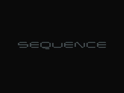 Sequence - Custom Lettering / Typography