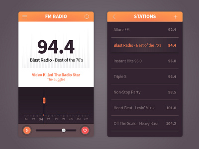 FM Radio UI