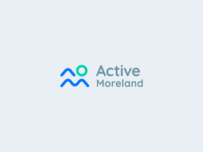 Active Moreland Logo Design Concept active center centre fitness gym leisure logo design logotype monogram pool swimming water
