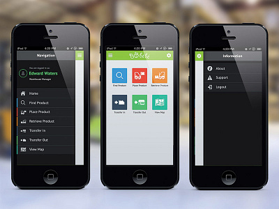 Warehouse Management App apple application find icons ios management place retrieve search transfer warehouse