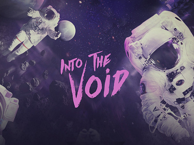 Into the Void abstract art astronaut digital evoke evokone moon photoshop space stars