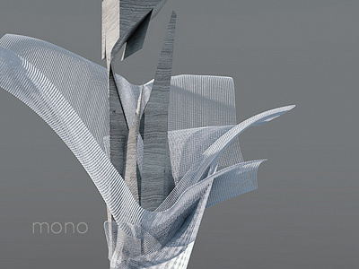 Mono abstract c4d cinema4d cloth concrete digital art fluid mesh render