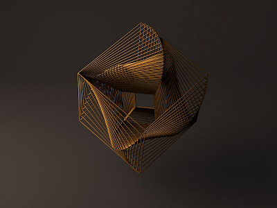 Wireframe cube