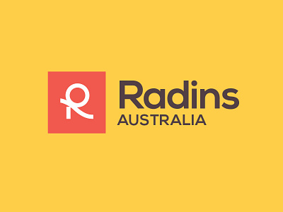 Radins Logo Concept australia awnings blinds curtains fabric logo monogram symbol texture