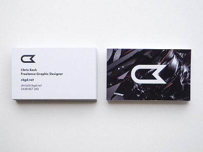 Flow Business Card abstract business card card clean evoke gloss logo minimal print