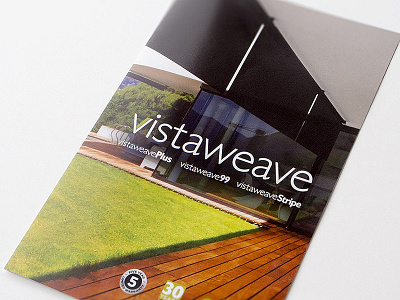 Vistaweave Cover awnings blinds brochure curtains design graphic design print