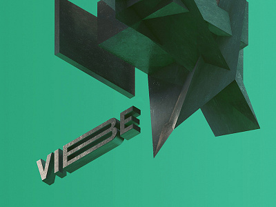 VIBE 3d abstract cinema4d digital geometric isometric render trendy