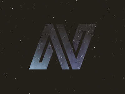 N - 36daysoftype 36daysoftype lettering logo monogram n night sky space stars type