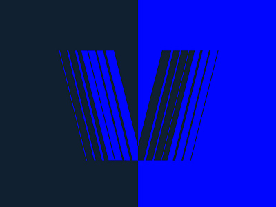 V - 36daysoftype 36daysoftype 80s blue bold bright lettering retro strong type v